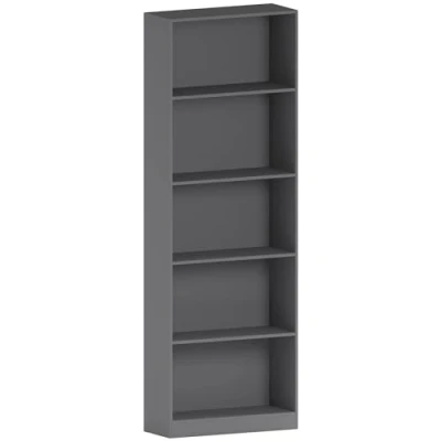 Immagine di Vida Designs Cambridge Libreria Extra Large a 5 ripiani, in legno, colore: Grigio