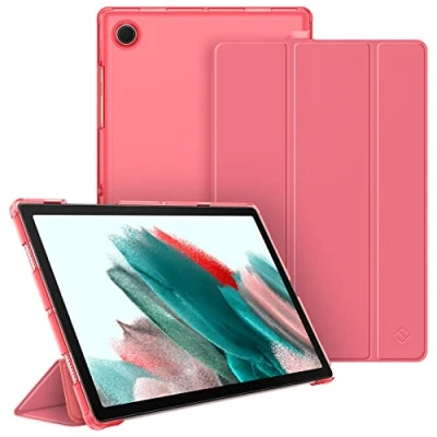 Immagine di FINTIE Custodia per Samsung Galaxy Tab A8 10.5&#039;&#039; 2021 SM X200/X205/X207 Sottile Leggero Semi Trasparente Back Cover Protettiva Case con Auto Sveglia/Sonno, Rosa