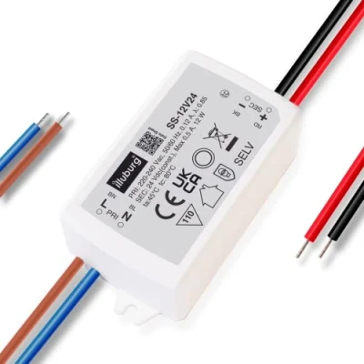 Immagine di illuburg Trasformatore LED 24V 12W Senza Sfarfallio per Strisce Lampada Mobili Alimentatore Driver