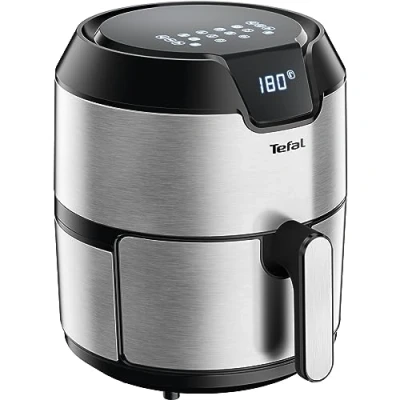 Immagine di Tefal EY401D friggitrice ad aria calda Easy Fry Deluxe XL Air Fryer 1500 W 4,2 L per 6 porzioni 8 programmi automatici Display digitale risparmio energetico sana senza olio