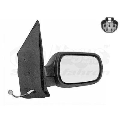 Immagine di Specchio retrovisore esterno Van Wezel 1805808 Dx completo, convesso, per regolazione elettrica specchio, termico FORD: FIESTA 5