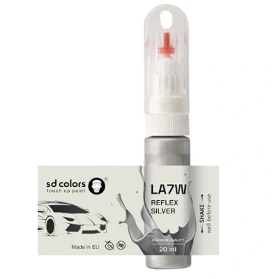 Immagine di SD COLORS LA7W A7W 8E Pennello per ritocchi da 20 ML, colore: argento riflettente