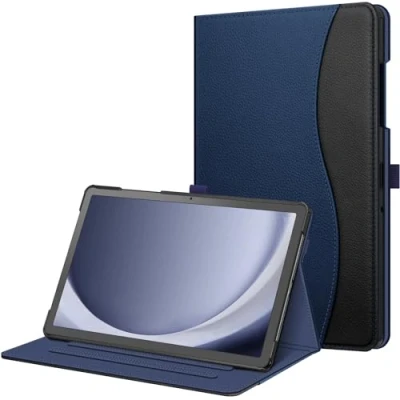 Immagine di FINTIE Custodia per Samsung Galaxy Tab A9+ 11 Pollici 2023, [Multi angli] Slim Fit Stand Cover Case con Tasca Auto Sveglia/Sonno A9 Plus (SM X210/X216/X218), Indigo/Nero