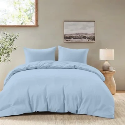 Immagine di Dreamzie Copripiumino Una Piazza e Mezza 200x220 cm con 2 Federe 80x80 Blu Set