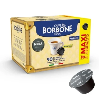 Immagine di Caffè Borbone Miscela Nera 90 capsule (6 confezioni da 15) Compatibili con le Macchine Nescafè* Dolce Gusto*
