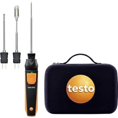 Immagine di Testo Sonda di temperatura Set 60 +400 C con connessione Bluetooth® per smartphone, sensore daria, immersione/penetrazione,