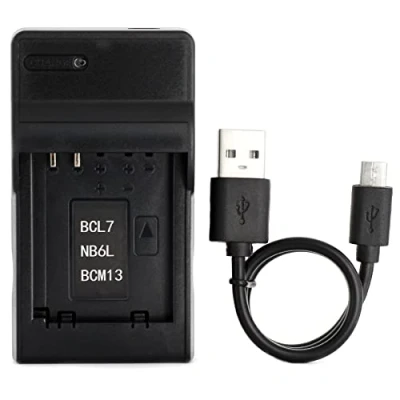 Immagine di DMW BCM13 USB Caricatore per Panasonic DMC TZ55, TZ60, TZ61, Lumix FT5, TS5, TZ70, ZS40, ZS50 Fotocamera e Altro