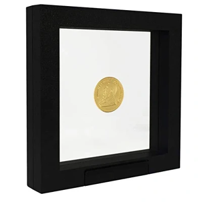 Immagine di Safe 4502 Quadro per Monete 3D 13x13 cm Cornice Trasparente Fronte Retro Porta da Collezione Maglia Calcio