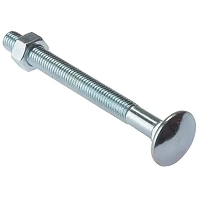 Immagine di Merriway BH04898 Bullone e Dado ZP M10 x 150 mm, Argento, Set di 10 Pezzi