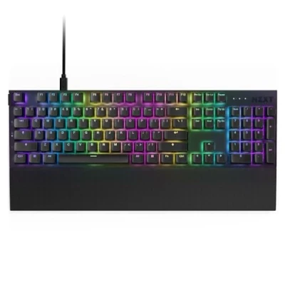 Immagine di NZXT Function 2 2024 Tastiera gaming ottica full size Polling rate 8K Switch ottici lineari Attuazione regolabile Keycaps PBT a doppio colpo RGB Hot swap Poggiapolsi Nera US (QWERTY)