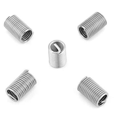 Immagine di 50 Pezzi in Acciaio inossidabile Ss304 Filo A Spirale Elicoidale inserti Filettati Kit Manicotto di Riparazione M6 X 1,0 Lunghezza 3D