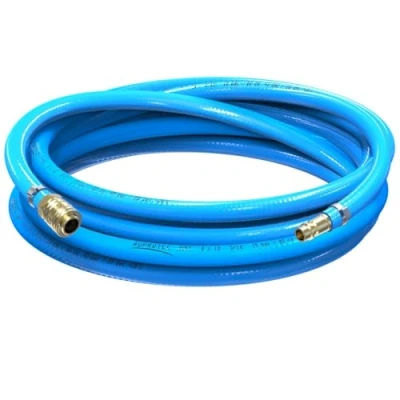 Immagine di AUPROTEC Set di tubi per aria compressa, 8 mm, diametro interno 1 m, tubo in PVC, con attacco rapido ottone compressore ad compressore, AUPROTEC, altamente flessibile