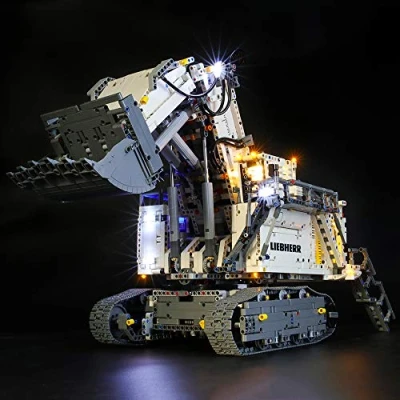 Immagine di BRIKSMAX Kit di Illuminazione a Led Per Lego Technic Escavatore Liebherr R 9800,Compatibile con il Modello 42100 Mattoncini da Costruzioni Non Include Set Lego.