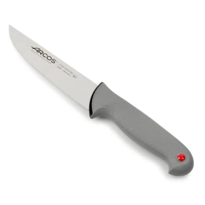 Immagine di Arcos Serie Colour Proof Coltello Scannare Macellaio Lama Acciaio Inossidabile Nitrum 150 mm Manico Polipropilene Coperto da Elastomer Colore Nero