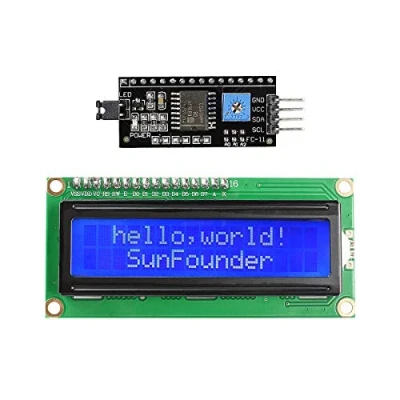 Immagine di SunFounder IIC/I2C/TWI I2C LCD1602 Display Module compatible with Arduino and Raspberry Pi