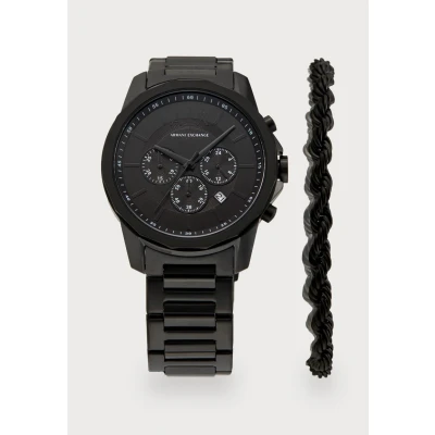Immagine di Armani Exchange Banks SET Orologio, Uomo, Taglia: One Size, Black