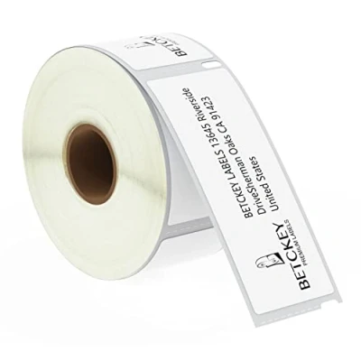 Immagine di BETCKEY 1 Rotolo 99012 Etichette Autoadesive Compatibile con DYMO S0722400, 36mm x 89mm, 260 per Indirizzi Grandi Utilizzo LabelWriter 450 &amp; 4XL