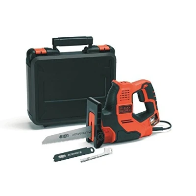 Immagine di Black+Decker Rs890K Qs Sega Multifunzione Scorpion 500W con Tecnologia Autoselect in Valigetta + 3 Lame, Nero