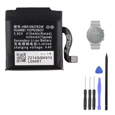 Immagine di Aousavo HB512627ECW Batteria di ricambio compatibile con smartwatch 2 Pro 4G Watch GT kit