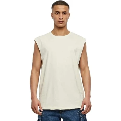 Immagine di Urban Classics OPEN EDGE Sleeveless Top, Uomo, Taglia: Large, Whitesand