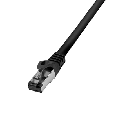 Immagine di LogiLink CQ8073S RJ45 cavo di rete, patch CAT 8.1 S/FTP 5.00 m Nero Privo alogeni 1 pz.