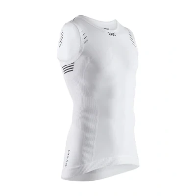 Immagine di X Bionic Invent 4.0 Maglia Termica Uomo Senza Maniche a Compressione Canotta ad Alte Prestazioni Per Running, Sci, Ciclismo, Fitness, e Sport Invernali Climi Rigidi, S, Bianco