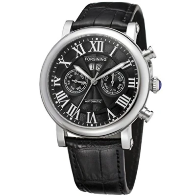 Immagine di Forsining, orologio da polso, modello uomo, analogico, a carica automatica, con cassa in acciaio inox (FSG9407M3S2)