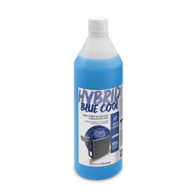 Immagine di ErrecHome Hybrid Blue Cool, Liquido Radiatore per Auto Ibride ed Elettriche 20C/+106C, antigelo con pacchetto inibitore OAT fosfati, Pronto all’uso, 1 Litro