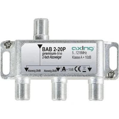 Immagine di Axing BAB 2 20P Derivatore TV via cavo vie 5 1218 MHz