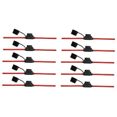 Immagine di Offgridtec vk3 001388 Supporto per fusibile piatto, Rosso, 10 Stk