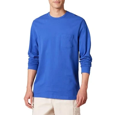 Immagine di Amazon Essentials T Shirt a Maniche Lunghe Regular Fit Uomo, Bluette, L