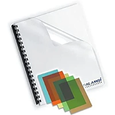 Immagine di GBC CY011580 Copertina per Rilegatura in PVC, Formato A4, 0.15 mm, Trasparente, 100 Pezzi