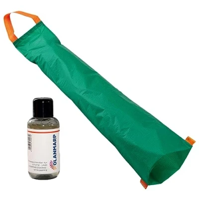 Immagine di Arion Easy Slide Tutore per maniche a compressione, taglia M (lunghezza 55,5 cm) + detergente Olanmarp calze compressione da 50 ml, facile indossare e cura ottimale le