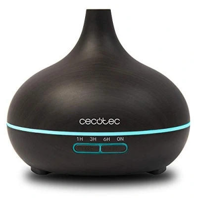 Immagine di Cecotec Pure Aroma 300 Yin Umidificatore ad ultrasuoni e diffusore di aromi ml, timer fino a 6 ore, 7 colori LED, funzione aromaterapia
