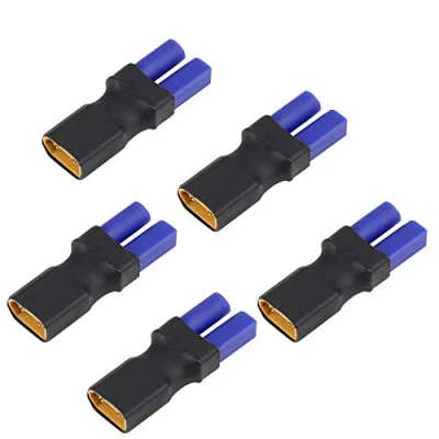Immagine di LinsyRC 5 Pack Adattatore Connettore Maschio Spina XT60 a Femmina EC5 per Batteria RC Lipo