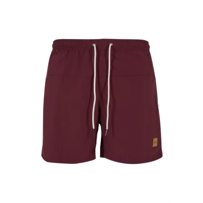 Immagine di Urban Classics Block Shorts da mare, Uomo, Taglia: Small, Cherry