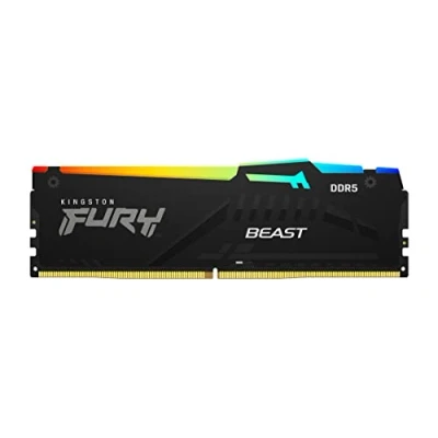 Immagine di Kingston FURY Beast RGB Kit memoria PC DDR5 32 GB 2 x 16 Non ECC 5600 MHz 288pin DIMM CL40 KF556C40BBAK2