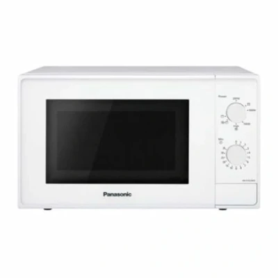 Immagine di Panasonic NN K10JWMEPG Forno a Microonde Combinato con Grill e Piatto Rotante in Vetro, 20L, 800W, Impostazione Scongelamento, 5 Livelli di Potenza, Timer, Bianco
