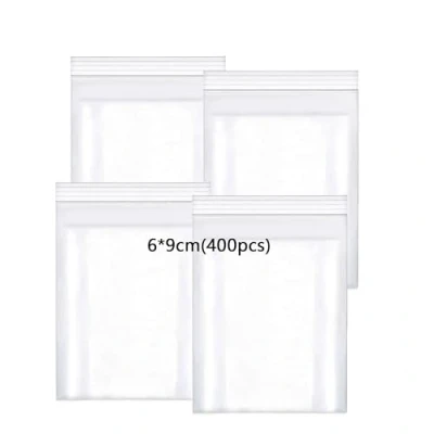 Immagine di huruirui Sacchetto di Plastica Trasparente 400pcs/6X9cm Sacchetti in Risigillabili Buste Trasparenti Con Chiusura Ziplock Cerniera