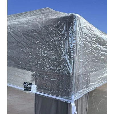 Immagine di QUICK STAR Copertura protettiva per gazebo, 2,5 x m, impermeabile, trasparente