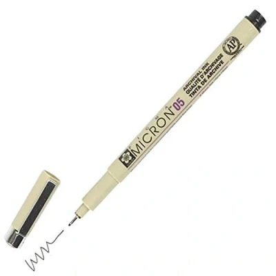 Immagine di Sakura Pz. 1 fineliner pigma micron xsdk. nero 0.5mm a006001