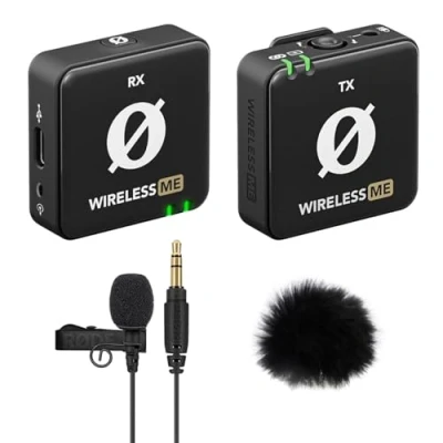 Immagine di Rode wireless ME Sistema microfono + Lavalier GO nero protezione antivento in pelliccia Keepdrum