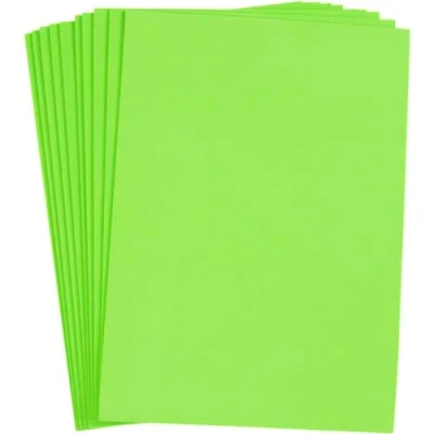 Immagine di fogli in schiuma EVA, formato A4, 21 x 30 cm, spessore 2 mm, verde chiaro, 10