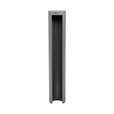 Immagine di lampada LED da esterni &#039;Jaron&#039; (Moderno) colore Grigio, in Alluminio (1 luce, lampadina inclusa) di Lucande lampioncino, paletto luminoso, viale, lampione