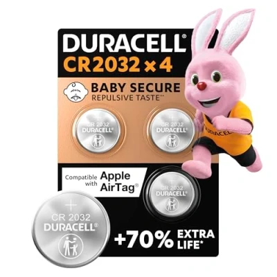 Immagine di Duracell Elektro 2032 Batteria a bottone CR Litio 220 mAh 3 V 4 pz.