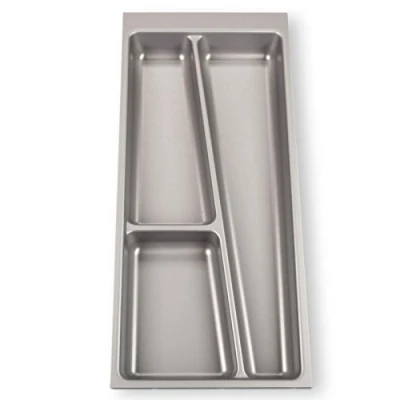 Immagine di ORGA BOX® II Inserto Portaposate per Nobilia Cassetto da 30 (462 x 205 mm) grigio argento
