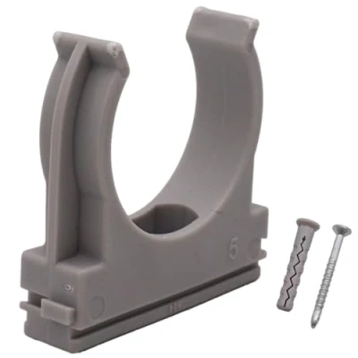 Immagine di SKIR&#039;CO (5 pezzi) clip per tubi, morsetti in plastica tubi da 40 mm, morsetto tipo U, ganci grigie