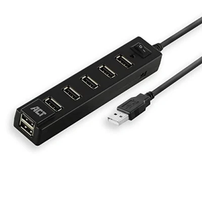 Immagine di ACT HUB USB a 7 porte con interruttore ON/OFF AC6215