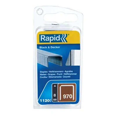 Immagine di Rapid 40109550 No. 970 Graffe a Filo Piatto 8 mm, Acciaio