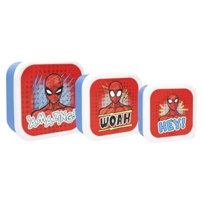 Immagine di Marvel Spider Man Contenitore per il pranzo, in plastica, colore: rosso e blu